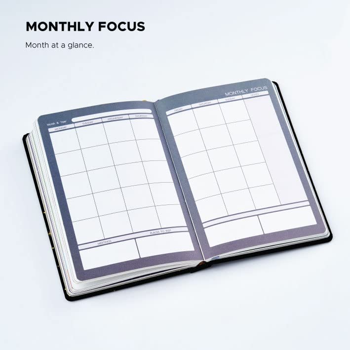 Factor Notes Undated Daily Planner Hardbound - 12 Months (Enjoy The Little Things) Factor Notes